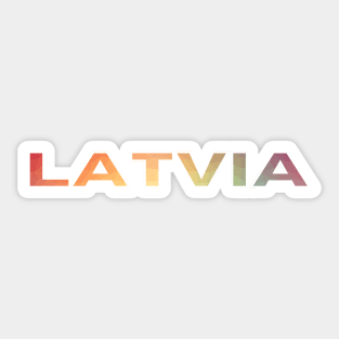 Rainbow latvian latviski - Latvia Sticker